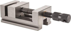 Value Collection - 2-3/8" Jaw Width, 2-3/16" Jaw Opening Capacity, 1" Jaw Height, Toolmaker's Vise - Flat Jaw, 4-3/8" OAL - All Tool & Supply