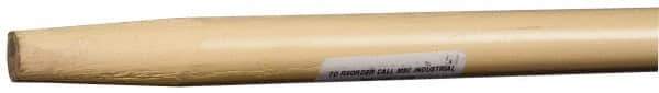 PRO-SOURCE - 48 x 7/8" Wood Handle for Push Brooms - Tapered Connection, Tan - All Tool & Supply