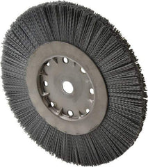 Anderson - 10" OD, 3/4" Arbor Hole, Crimped Nylon Wheel Brush - 1" Face Width - All Tool & Supply