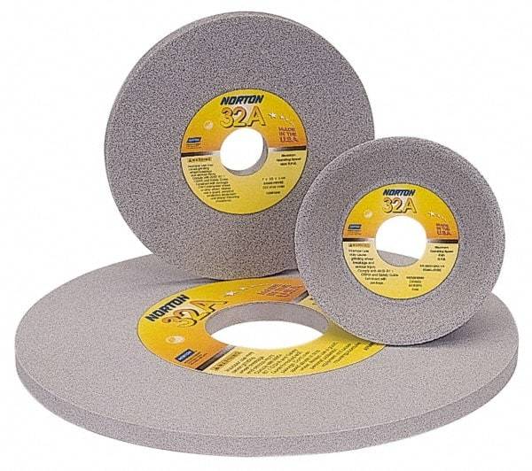 Norton - 12" Diam x 5" Hole x 1" Thick, J Hardness, 80 Grit Surface Grinding Wheel - Aluminum Oxide, Type 1, Medium Grade, 2,070 Max RPM, Vitrified Bond, No Recess - All Tool & Supply