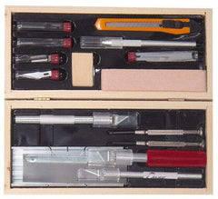 Excel - Hobby Knife Set - 17 Pieces, Includes Deluxe Large Wooden Chest Boxed - All Tool & Supply