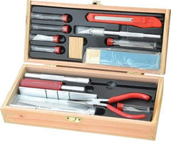 Excel - Ship Modeler's Tool Set - 32 Pieces, Includes Deluxe Large Wooden Chest Boxed - All Tool & Supply