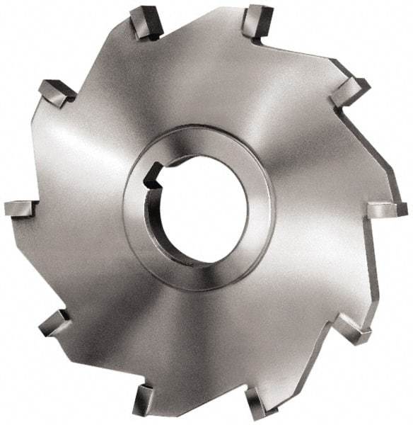 Made in USA - 6" Diam x 5/8" Width of Cut, 6 Teeth, Carbide Tipped Side Milling Cutter - Straight Teeth, Uncoated - All Tool & Supply