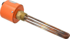 Value Collection - 2 Element, 9-1/4" Immersion Length, Standard Housing, Copper Pipe Plug Immersion Heater - 1 Phase, 120 Volt, 2,000 Watt, 60 Watts/Sq In, Brass Plug - All Tool & Supply