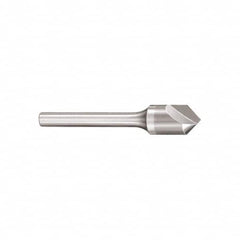 SGS - 3/16" Head Diam, 3/16" Shank Diam, 1 Flute 60° Solid Carbide Countersink - All Tool & Supply