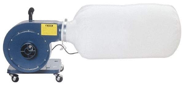 Enco - 110 Volt Portable Dust Collector - 4" Connection Diam, 750 CFM Air Flow - All Tool & Supply