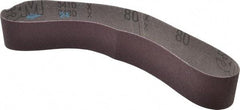 3M - 1-1/2" Wide x 24" OAL, 80 Grit, Aluminum Oxide Abrasive Belt - Aluminum Oxide, Medium, Coated, X Weighted Cloth Backing, Series 341D - All Tool & Supply