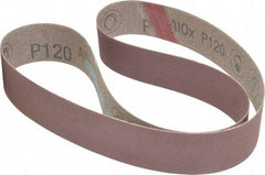 3M - 1-1/2" Wide x 42" OAL, 120 Grit, Aluminum Oxide Abrasive Belt - Aluminum Oxide, Fine, Coated, X Weighted Cloth Backing, Series 341D - All Tool & Supply