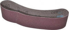 3M - 2" Wide x 18-15/16" OAL, 60 Grit, Aluminum Oxide Abrasive Belt - Aluminum Oxide, Medium, Coated, X Weighted Cloth Backing, Series 341D - All Tool & Supply