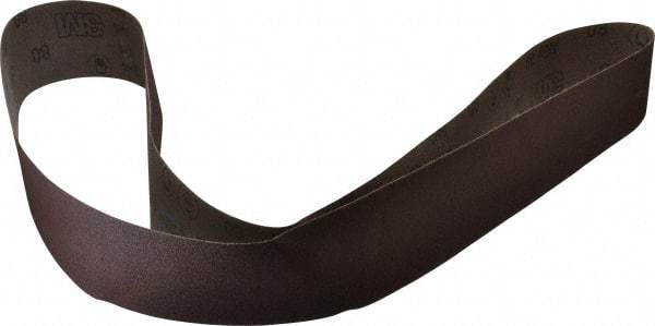 3M - 3" Wide x 72" OAL, 80 Grit, Aluminum Oxide Abrasive Belt - Aluminum Oxide, Medium, Coated, X Weighted Cloth Backing, Series 341D - All Tool & Supply