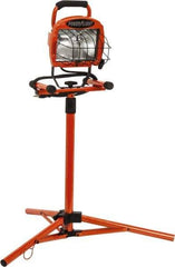 Southwire - 110 VAC, 500 Watt, Electric, Halogen Portable Tripod Work Light - 6' Cord, 1 Head, 66" High - All Tool & Supply