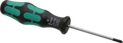 Wera - #0, 5-1/2" OAL, Standard Phillips Screwdriver - 2-3/8" Blade Length, Round Shank, Ergonomic Handle - All Tool & Supply