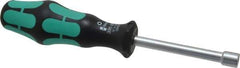 Wera - 1/4" Hollow Shaft Nutdriver - Ergonomic Handle, 6-3/4" OAL - All Tool & Supply