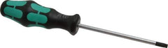 Wera - T27 Torx Driver - 4-1/4" Blade Length, 8-3/4" OAL, Ergonomic Handle - All Tool & Supply