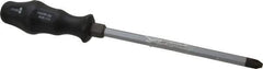 Wera - #4, 12-3/8" OAL, Demolition Phillips Screwdriver - 8" Blade Length, Hexagon Shank, Ergonomic Handle - All Tool & Supply