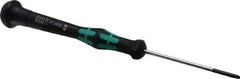 Wera - Electronic/Electrostatic Slotted Screwdriver - 60mm Blade Length, Round Shank, Ergonomic Handle - All Tool & Supply