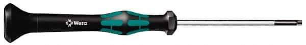 Wera - T10 Torx Driver - 2-3/8" Blade Length, 6-3/16" OAL, Micro Handle - All Tool & Supply