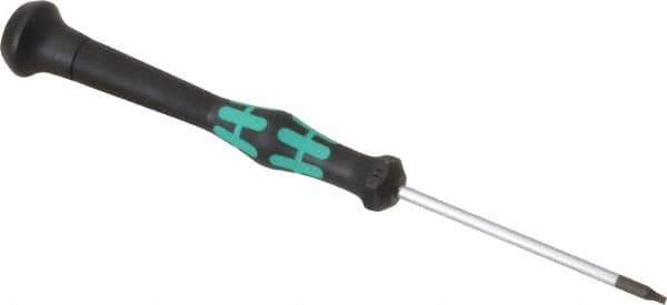 Wera - T7 Torx Driver - 2-3/8" Blade Length, 6-3/16" OAL, Micro Handle - All Tool & Supply