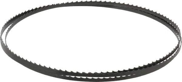 Starrett - 4 TPI, 6' 8" Long x 1/4" Wide x 0.025" Thick, Welded Band Saw Blade - Carbon Steel, Toothed Edge, Raker Tooth Set, Flexible Back, Contour Cutting - All Tool & Supply