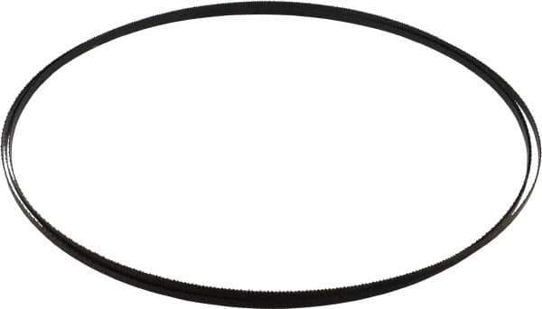 Starrett - 14 TPI, 10' Long x 1/4" Wide x 0.025" Thick, Welded Band Saw Blade - Carbon Steel, Toothed Edge, Raker Tooth Set, Flexible Back, Contour Cutting - All Tool & Supply