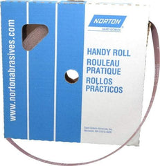 Norton - 1" x 50 Yd 100 Grit Aluminum Oxide Cloth Roll - Fine Grade, J Weighted Backing - All Tool & Supply