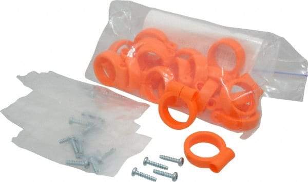 Loc-Line - Unthreaded, 1/2" Hose Inside Diam, Coolant Hose Element Clamp - For Use with 1/2" Loc-Line Modular Hose System, 20 Pieces - All Tool & Supply