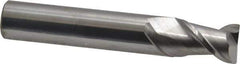 SGS - 1/2", 2 Flute, Single End, Solid Carbide, 0.02" Corner Radius End Mill - 3" OAL, 45° Helix, Right Hand Flute, 3/4" LOC, Right Hand Cut - All Tool & Supply