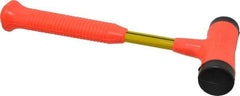 NUPLA - 16 oz Head 1-3/8" Face Diam Fiberglass Slim Head Dead Blow Hammer - 12" OAL, Fiberglass Handle - All Tool & Supply