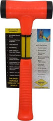 NUPLA - 24 oz Head 1-3/4" Face Diam Fiberglass Slim Head Dead Blow Hammer - 12" OAL, Fiberglass Handle - All Tool & Supply