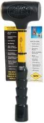 NUPLA - 32 oz Head 2" Face Diam Fiberglass Slim Head Dead Blow Hammer - 12" OAL, Fiberglass Handle - All Tool & Supply