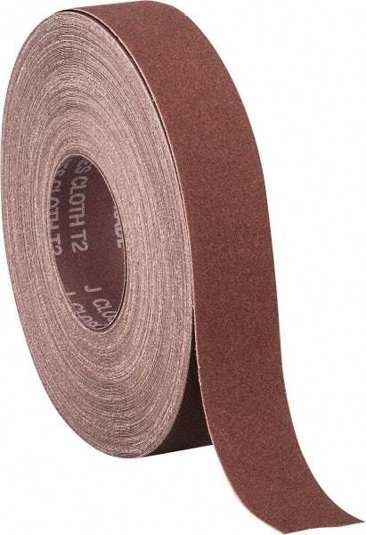 Norton - 1-1/2" x 50 Yd 150 Grit Aluminum Oxide Cloth Roll - Very Fine Grade, J Weighted Backing - All Tool & Supply