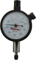 Starrett - 1/8" Range, 0-25-0 Dial Reading, 0.001" Graduation Dial Drop Indicator - 1-11/16" Dial, 0.05" Range per Revolution - All Tool & Supply