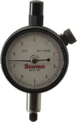 Starrett - 0.025" Range, 0-10 Dial Reading, 0.0001" Graduation Dial Drop Indicator - 1-11/16" Dial, 0.01" Range per Revolution - All Tool & Supply