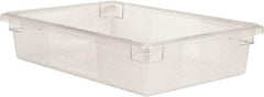 Rubbermaid - Rectangular, Clear Polycarbonate Food Tote Box - 6" High x 18" Wide x 26" Long - All Tool & Supply