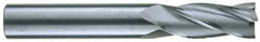 RobbJack - 5/8", 7/8" LOC, 5/8" Shank Diam, 3-1/2" OAL, 4 Flute, Solid Carbide Square End Mill - Single End, Uncoated, Spiral Flute, 30° Helix, Centercutting, Right Hand Cut, Right Hand Flute, Series TS-401 - All Tool & Supply