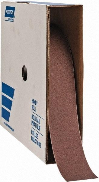 Norton - 2" x 50 Yd 120 Grit Aluminum Oxide Cloth Roll - Fine Grade, J Weighted Backing - All Tool & Supply