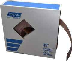 Norton - 2" x 50 Yd 180 Grit Aluminum Oxide Cloth Roll - Very Fine Grade, J Weighted Backing - All Tool & Supply