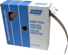 Norton - 2" x 50 Yd 220 Grit Aluminum Oxide Cloth Roll - Very Fine Grade, J Weighted Backing - All Tool & Supply