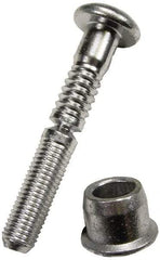 HUCK - Button Head Steel Lockbolt Blind Rivet - 1/8" to 1/4" Grip, 1/2" Head Diam, 1/4" Body Diam - All Tool & Supply