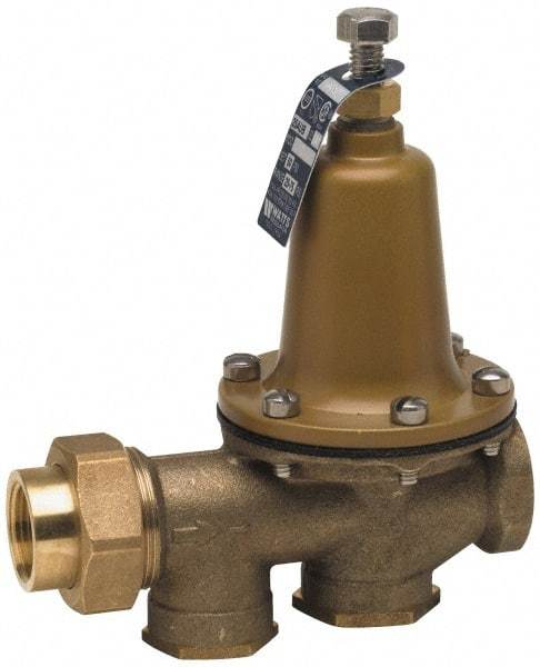 Watts - 300 Max psi Water Pressure Reducing Valve - 2" FPT Union x FPT Connection, 25 to 75 psi Reduced Pressure Range - All Tool & Supply