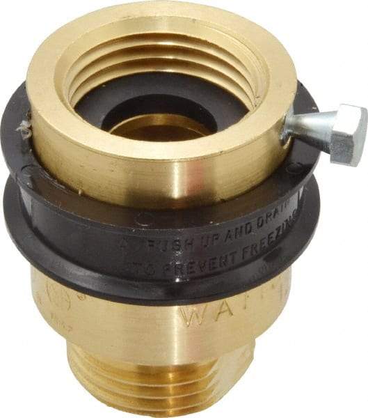 Watts - 3/4" Pipe, 125 Max psi, Brass, Hose Connection Vacuum Breaker - EPDM Seal, Stainless Steel Spring, FIP X Hose End Connections - All Tool & Supply