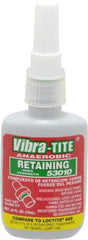 Vibra-Tite - 10 mL Bottle, Green, High Strength Liquid Retaining Compound - Series 530, 24 hr Full Cure Time, Hand Tool Removal - All Tool & Supply