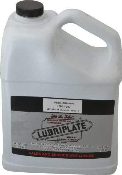 Lubriplate - 1 Gal Bottle Mineral Multi-Purpose Oil - SAE 10, ISO 46, 47 cSt at 40°C & 7 cSt at 100°C, Food Grade - All Tool & Supply