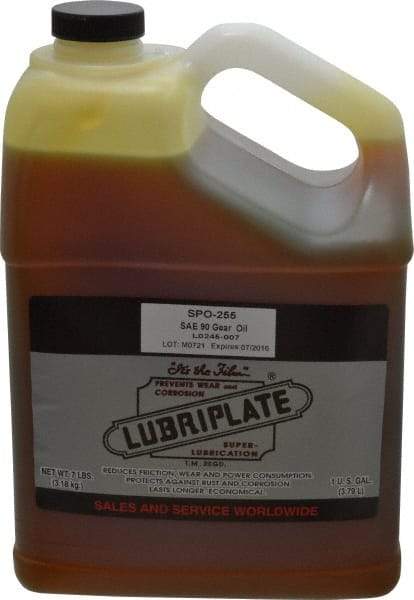 Lubriplate - 1 Gal Bottle, Mineral Gear Oil - 1044 SUS Viscosity at 100°F, 95 SUS Viscosity at 210°F, ISO 220 - All Tool & Supply