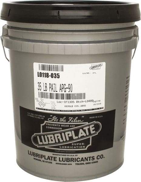 Lubriplate - 5 Gal Pail, Mineral Gear Oil - 816 SUS Viscosity at 100°F, 86 SUS Viscosity at 210°F, ISO 150 - All Tool & Supply