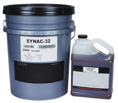 Lubriplate - 5 Gal Pail, ISO 32, SAE 10, Air Compressor Oil - 155 Viscosity (SUS) at 100°F, 46 Viscosity (SUS) at 210°F, Series SYNAC 32 - All Tool & Supply