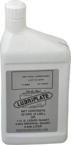 Lubriplate - Bottle, ISO 32, Air Tool Oil - 147 Viscosity (SUS) at 100°F, 44 Viscosity (SUS) at 210°F - All Tool & Supply