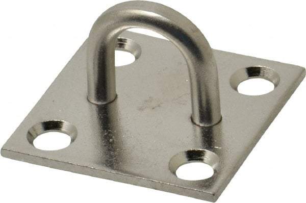 Value Collection - 0.813" High x 1.5" Wide x 1.5" Long Hasp Staple - 302/304 Stainless Steel, 0.075" Thick - All Tool & Supply