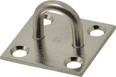 Value Collection - 0.813" High x 1.5" Wide x 1.5" Long Hasp Staple - 302/304 Stainless Steel, 0.075" Thick - All Tool & Supply