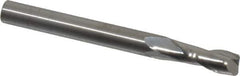 M.A. Ford - 1/4", 2 Flute, Single End, Solid Carbide, 0.03" Corner Radius End Mill - 2-1/2" OAL, 30° Helix, Right Hand Flute, 3/4" LOC, Right Hand Cut - All Tool & Supply